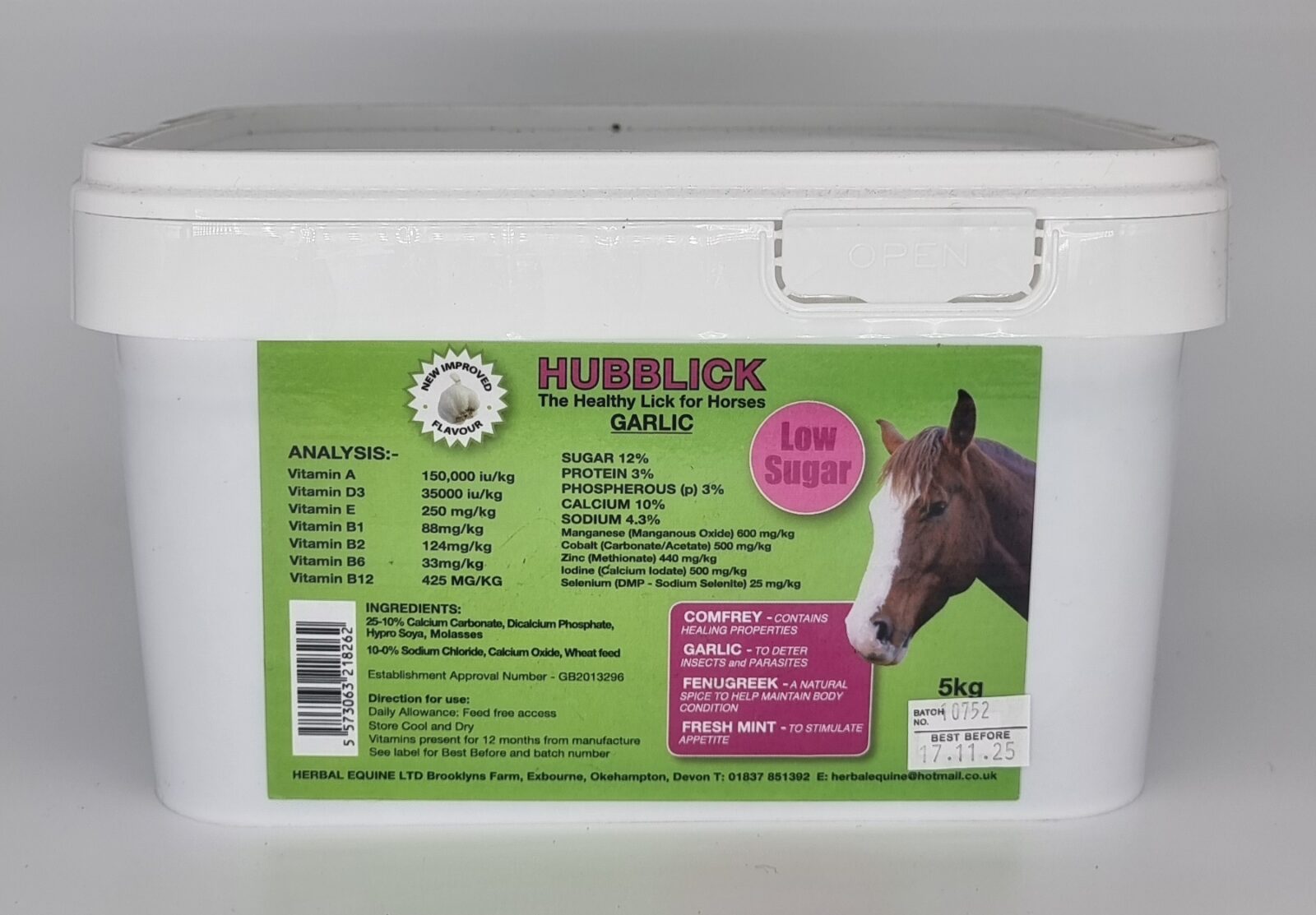 Hubblick Horse Lick -Garlic