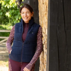 Elevate Heritage Teddy Fleece Gilet by Hy Equestrian