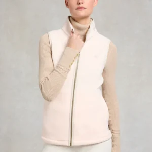 Country Fleece Gilet -Palest Pink by Holland Cooper 