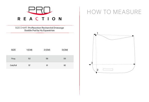 ProReaction Recherché Dressage Pad by Hy Equestrian - Image 6