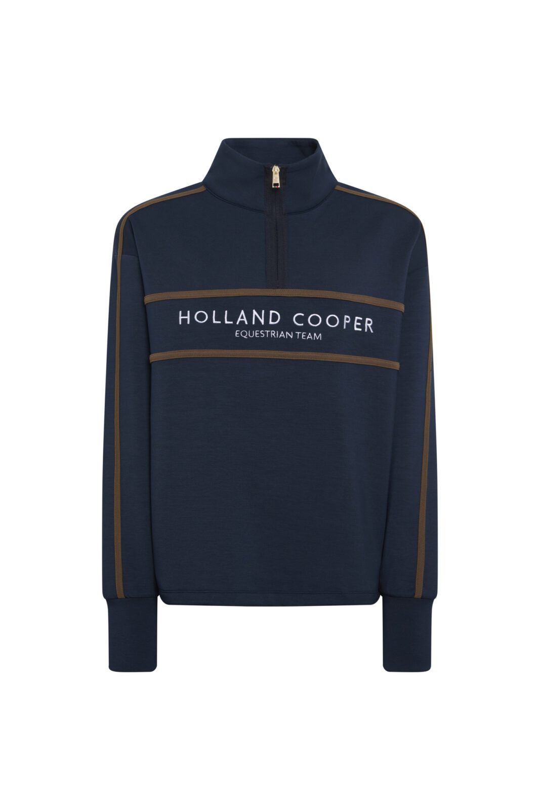 Equestrian Quarter Zip Sweat -Navy by Holland Cooper - Image 6