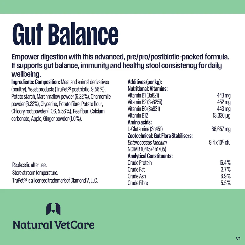 Natural VetCare Gut Balance 225g by NAF - Image 3