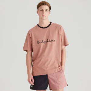 Ridgeline Signature T-Shirt Dusky Pink -Men's