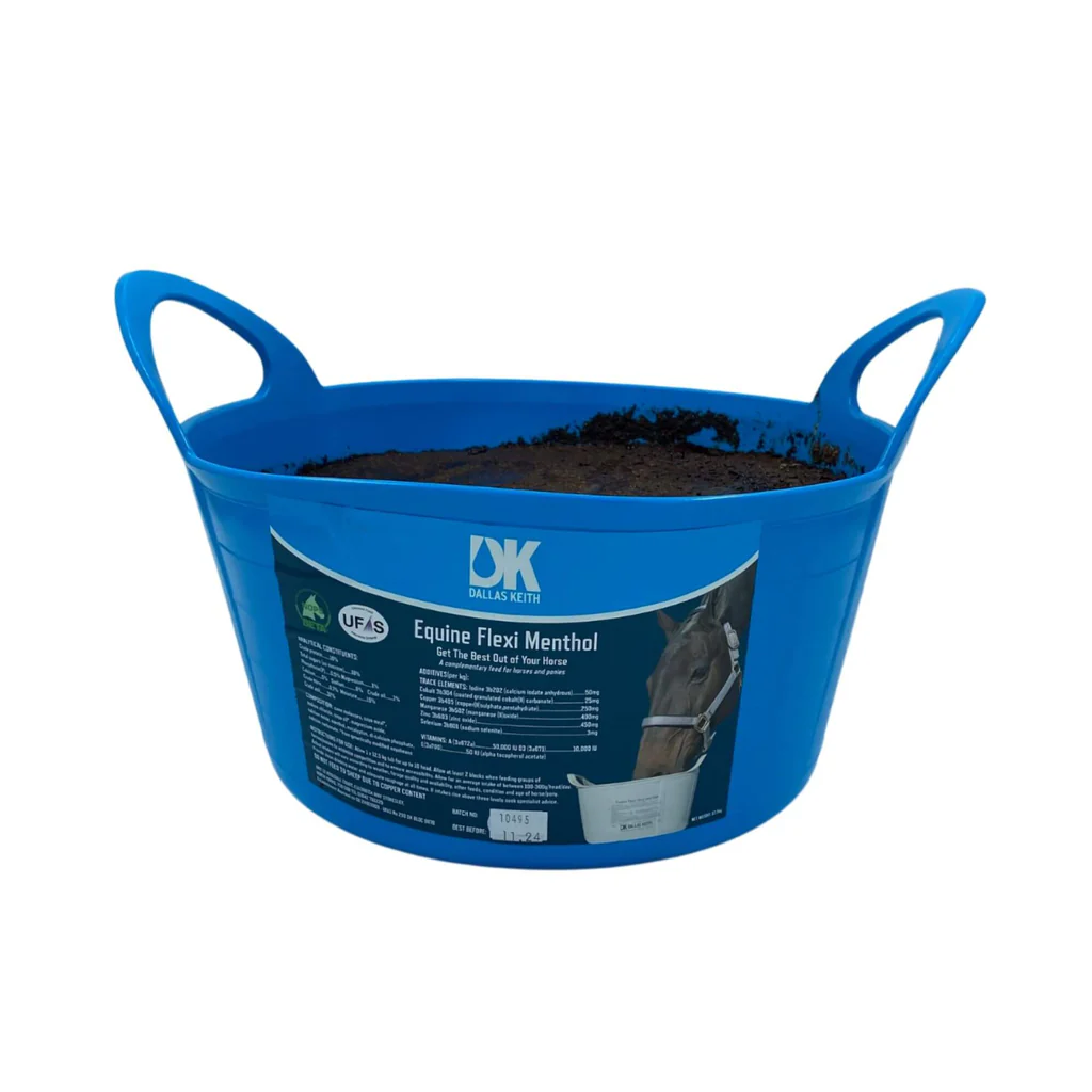 DK Equine Menthol Flexi Tub Feed 12.5kg Click & Collect - Image 2