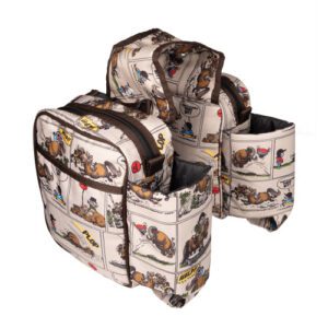 Comic Chaos Saddle Pannier -Thelwell Collection Hy Equestrian
