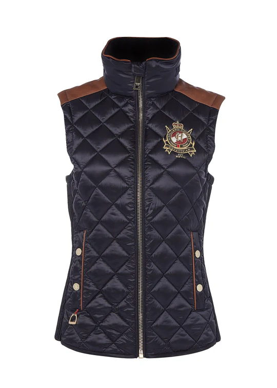 Diamond Quilt Classic Gilet -Ink Navy by Holland Cooper - Image 7