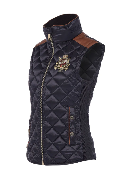 Diamond Quilt Classic Gilet -Ink Navy by Holland Cooper - Image 8