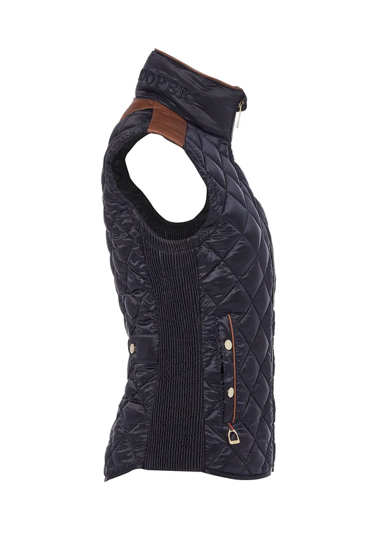 Diamond Quilt Classic Gilet -Ink Navy by Holland Cooper - Image 9