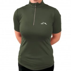 Gallop Short Sleeve Zipped Neck Base Layer 