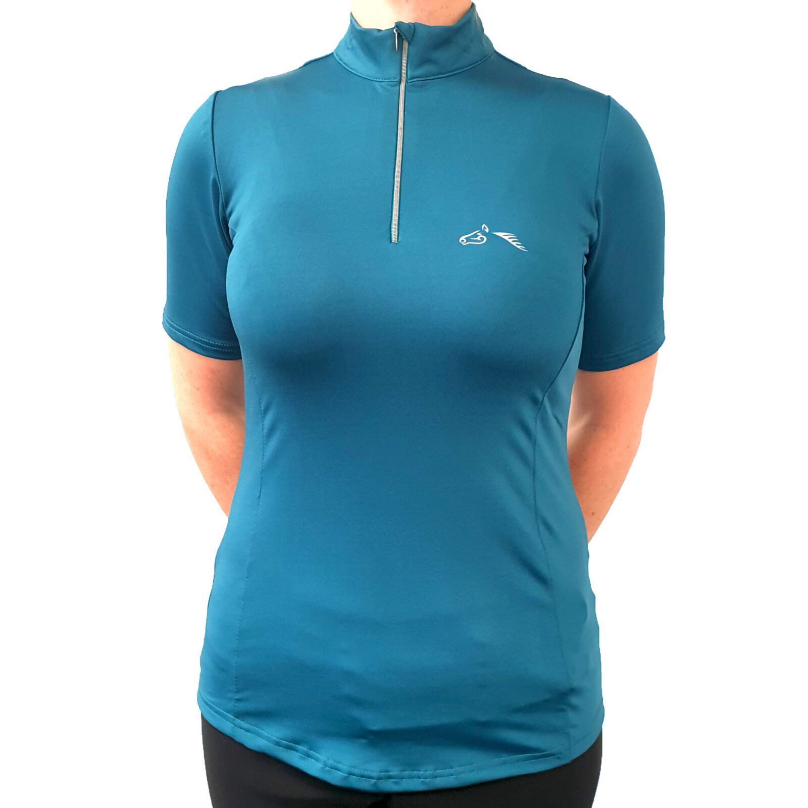 Gallop Short Sleeve Zipped Neck Base Layer - Image 2