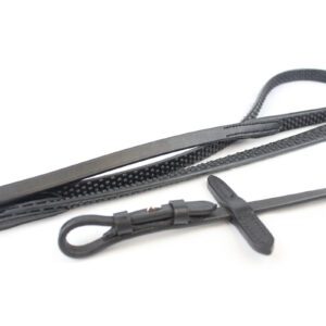 Gallop Leather/Rubber Flexi Billet Reins