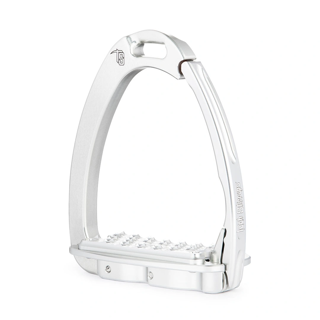 Venice Sloped Evo Silver/Silver Safety Stirrups by Tech Stirrups