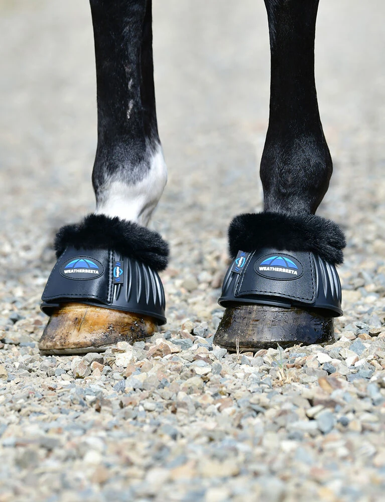 Weatherbeeta Prime Fleece Trim Rubber Bell Boots