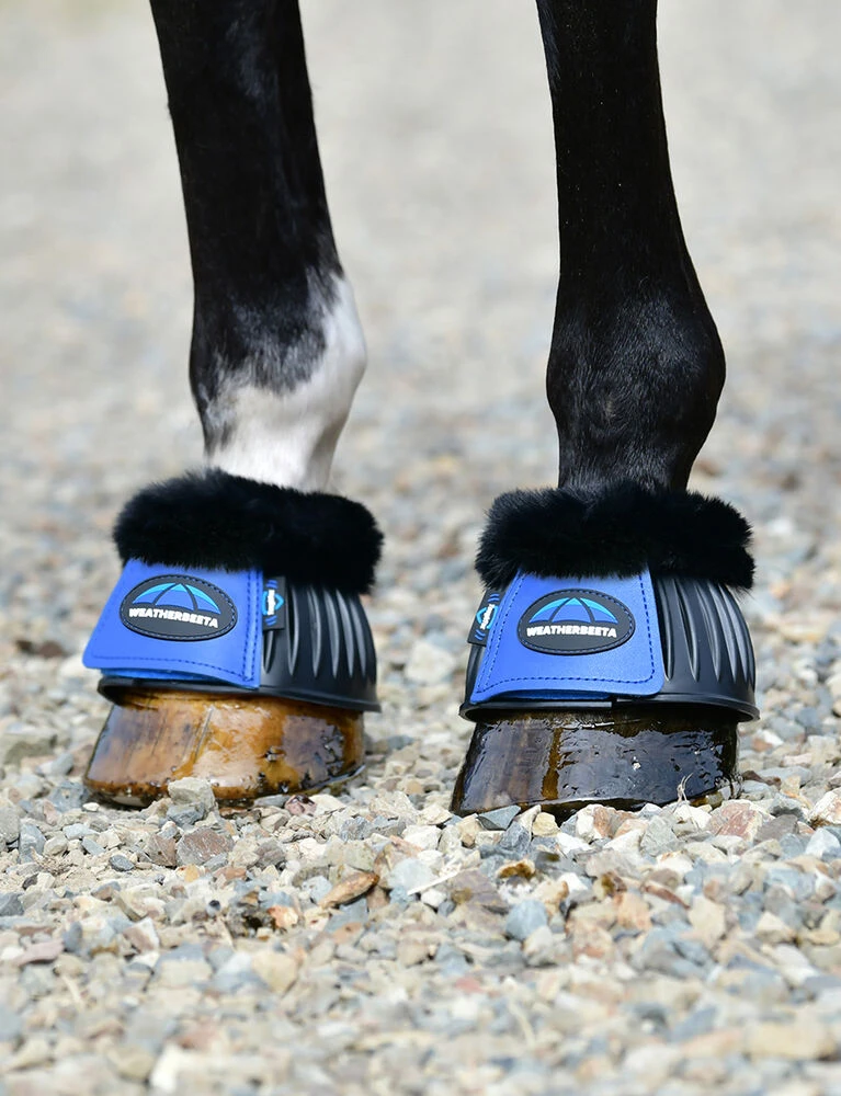 Weatherbeeta Prime Fleece Trim Rubber Bell Boots - Image 6