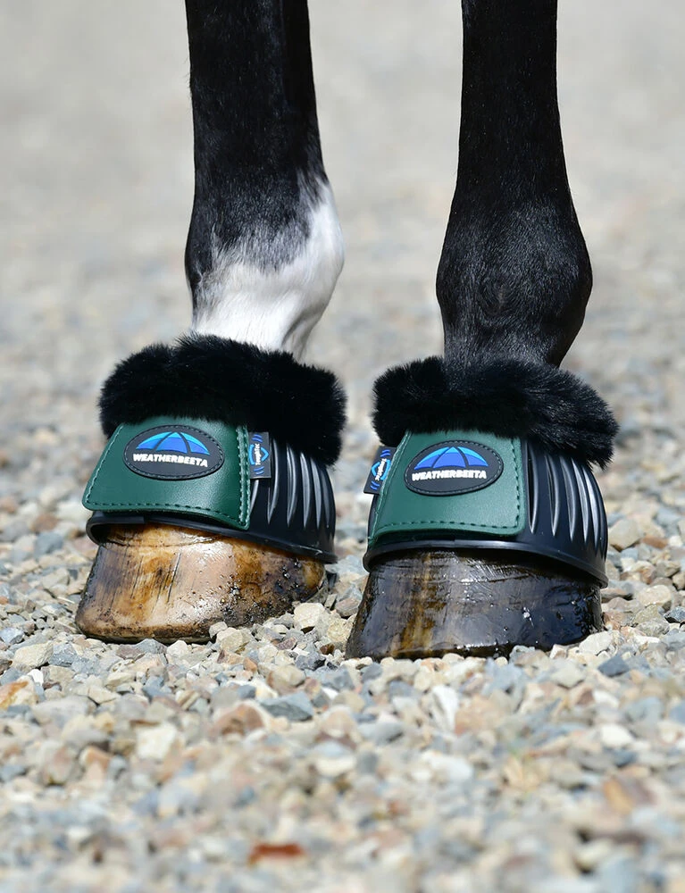 Weatherbeeta Prime Fleece Trim Rubber Bell Boots - Image 2