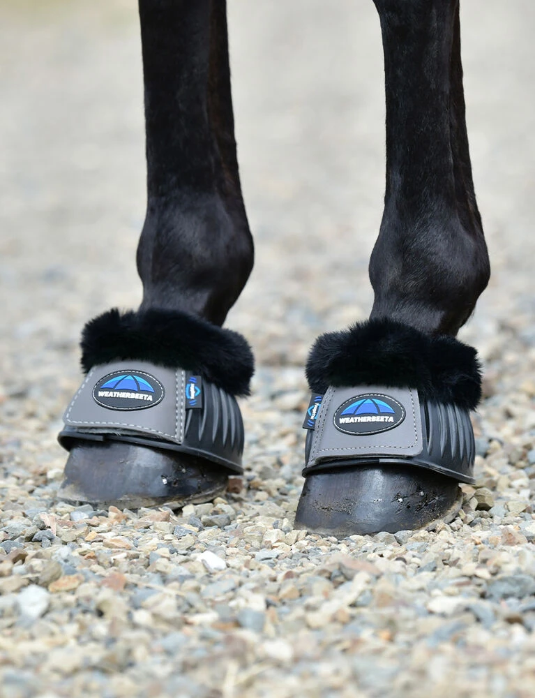 Weatherbeeta Prime Fleece Trim Rubber Bell Boots - Image 7