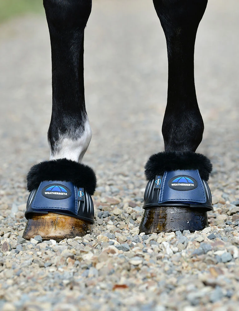 Weatherbeeta Prime Fleece Trim Rubber Bell Boots - Image 8
