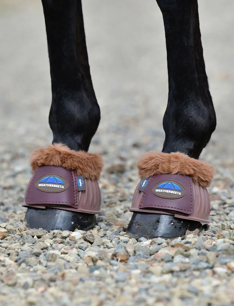 Weatherbeeta Prime Fleece Trim Rubber Bell Boots - Image 3
