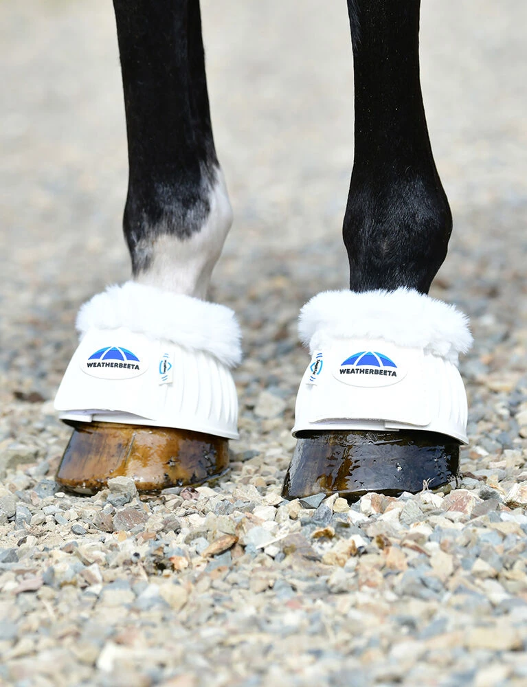 Weatherbeeta Prime Fleece Trim Rubber Bell Boots - Image 4