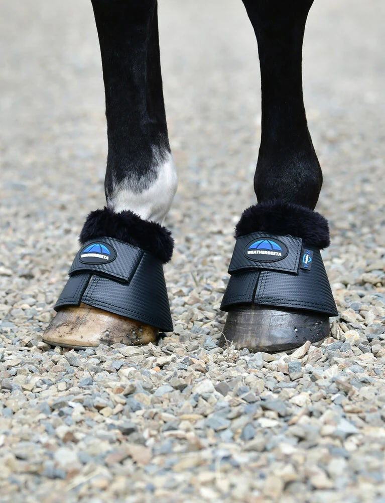 Weatherbeeta Fleece Trim Bell Boots -Tough-Tec
