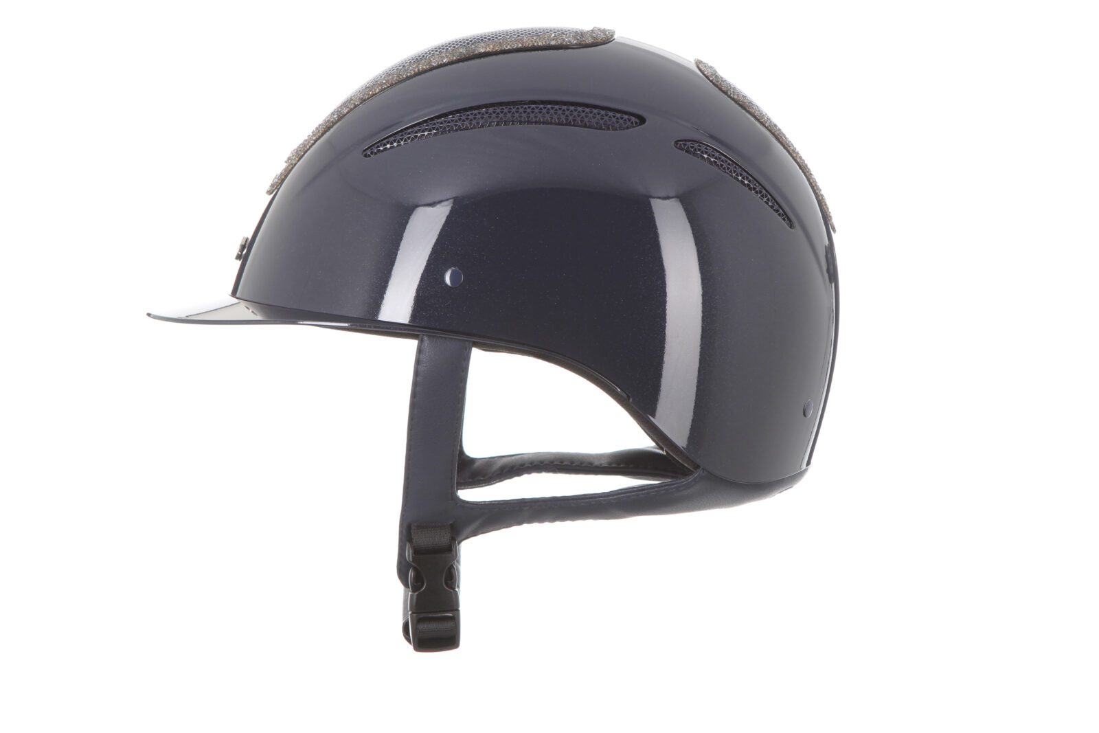 Navy Metallic/Steel Crystal Frame