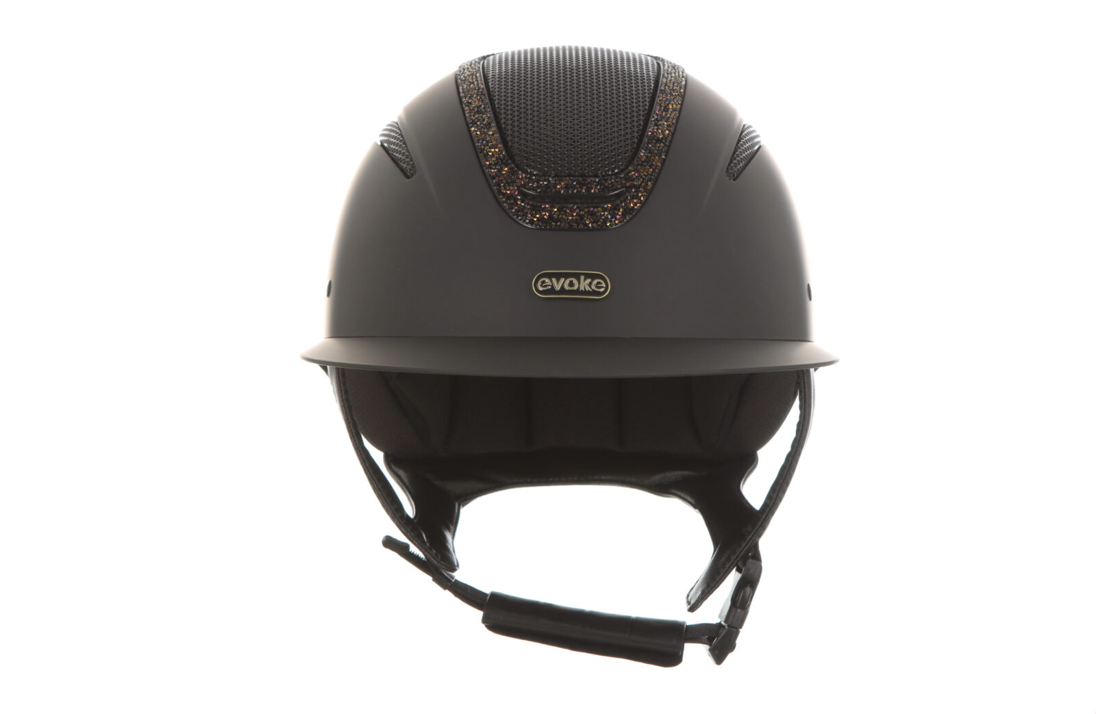 Wide Peak Black/Gold Crystal Frame