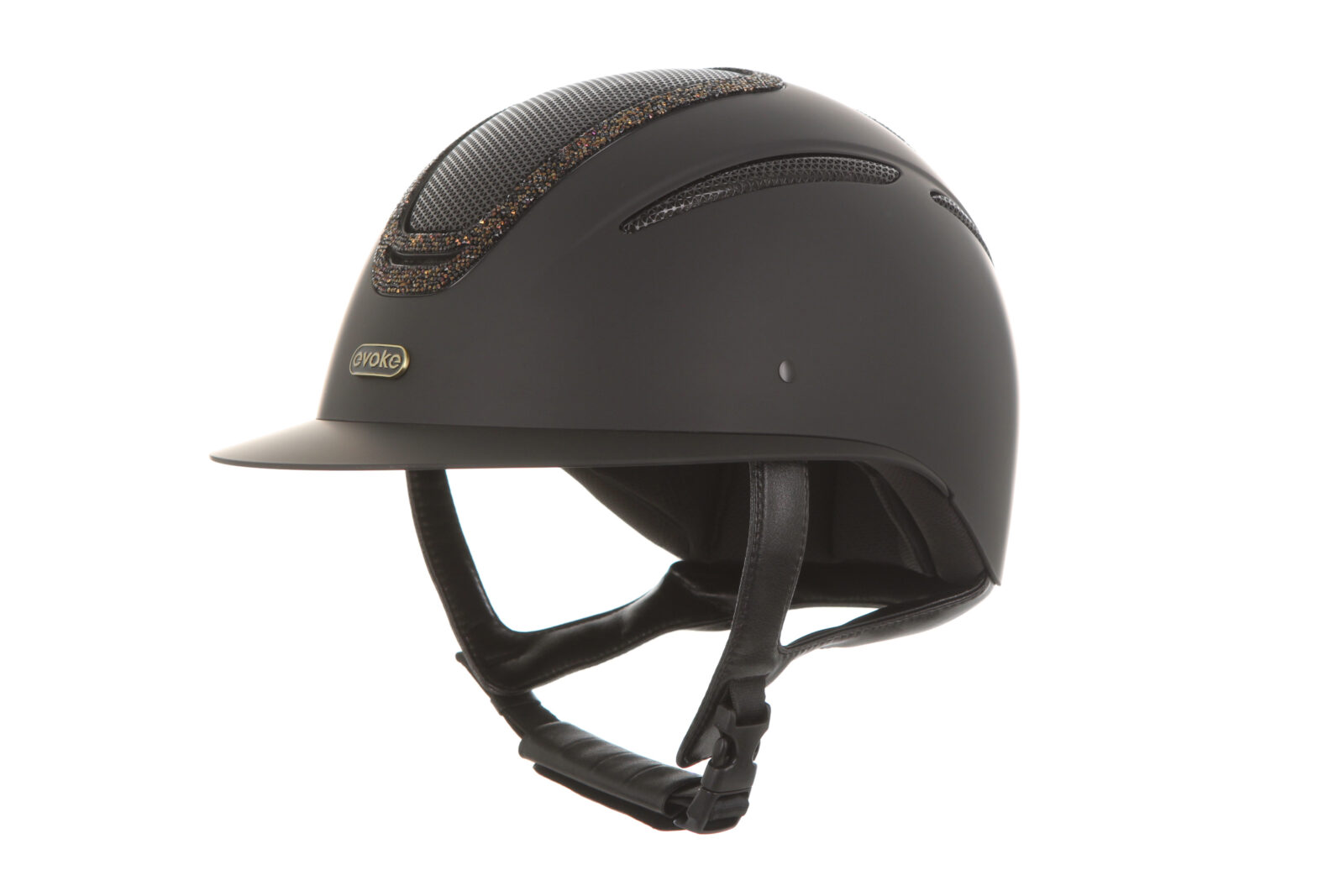 Wide Peak Black/Gold Crystal Frame
