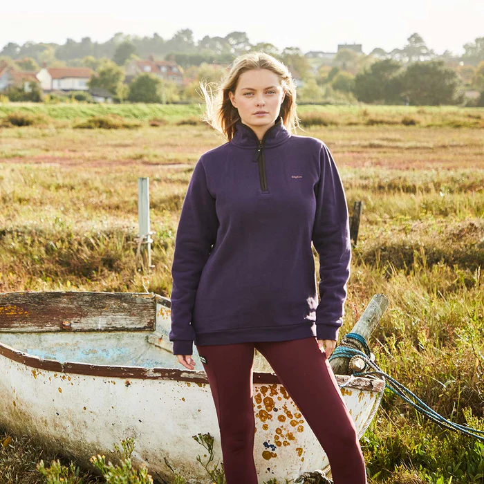 Ridgeline Brancaster 1/4 Zip Nightshade -Women's