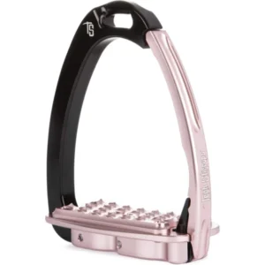 Venice Flat Evo Black/Pink Safety Stirrups by Tech Stirrups