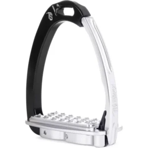 Venice Flat Evo Black/Silver Safety Stirrups by Tech Stirrups
