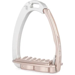 Venice Flat Evo Silver/Rosegold Safety Stirrups by Tech Stirrups