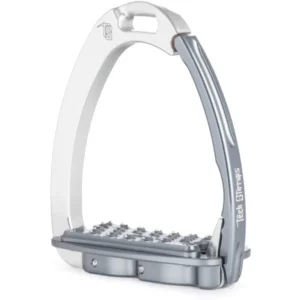 Venice Flat Evo Silver/Titanium Safety Stirrups by Tech Stirrups