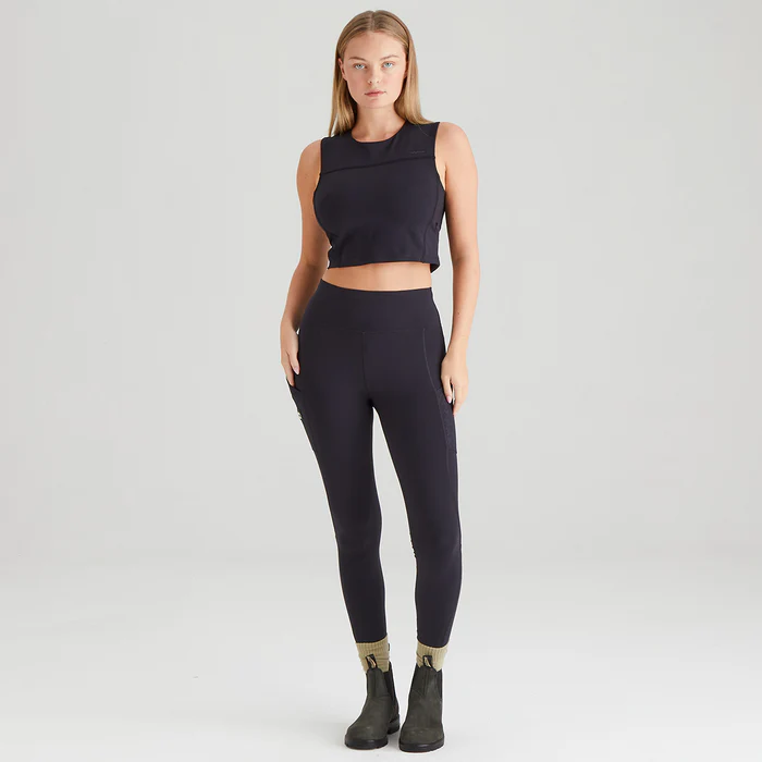 Ridgeline Infinity Leggings Black Print -Women's