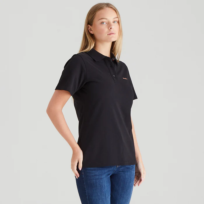 Ridgeline Signature Polo Shirt Black -Women's - Image 5