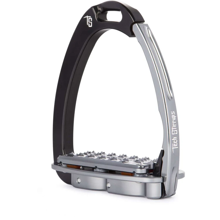 Venice Plus Evo Black/Titanium Safety Stirrups by Tech Stirrups