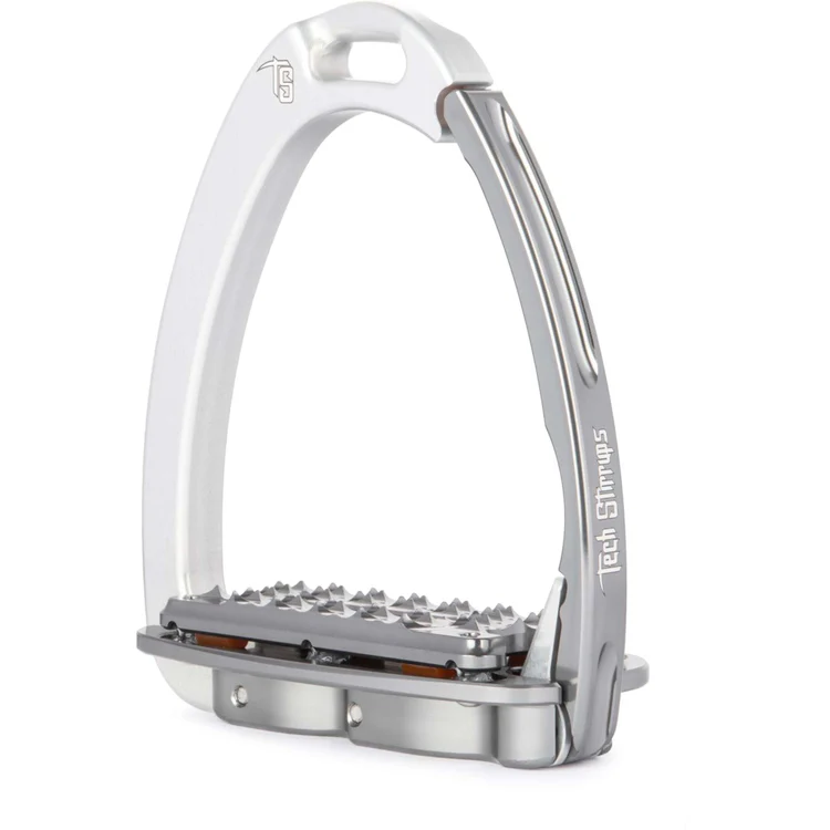 Venice Plus Evo Silver/Titanium Safety Stirrups by Tech Stirrups