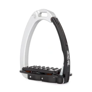 Venice Plus Evo Silver/Black Safety Stirrups by Tech Stirrups