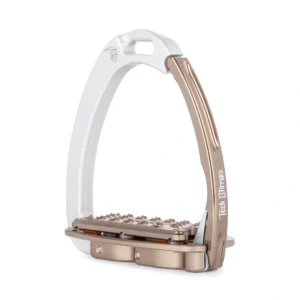 Venice Plus Evo Silver/Brown Safety Stirrups by Tech Stirrups