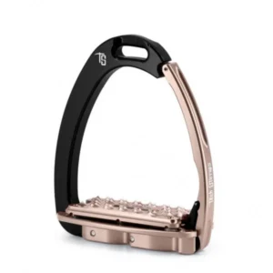 Venice Plus Evo Black/Rosegold Safety Stirrups by Tech Stirrups