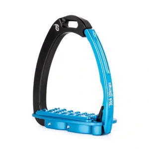 Venice Sloped Evo Black/Blue Safety Stirrups by Tech Stirrups