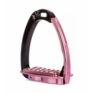 Venice Sloped Evo Black/Pink Safety Stirrups by Tech Stirrups