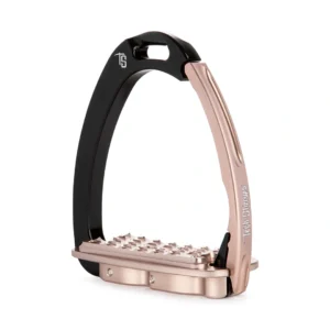 Venice Sloped Evo Black/Rosegold Safety Stirrups by Tech Stirrups