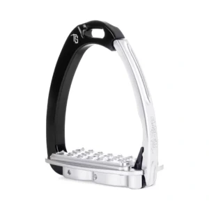 Venice Sloped Evo Black/Silver Safety Stirrups by Tech Stirrups