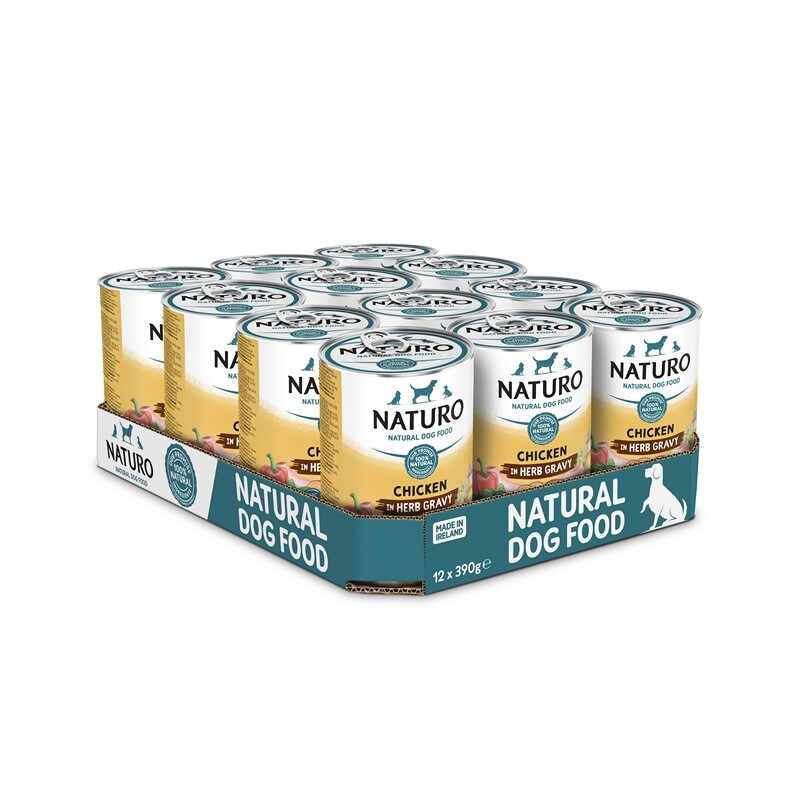 Naturo Adult Grain & Gluten Free Chicken 390g x 12 Click & Collect - Image 2