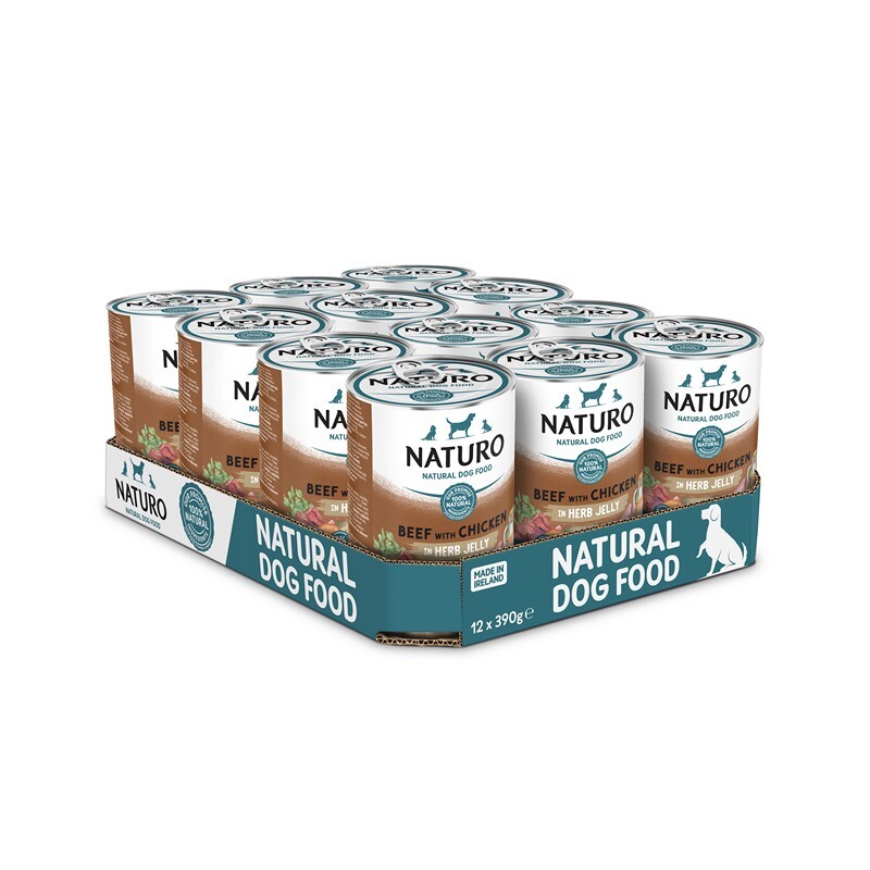 Naturo Adult Grain & Gluten Free Beef 390g x 12 Click & Collect - Image 2