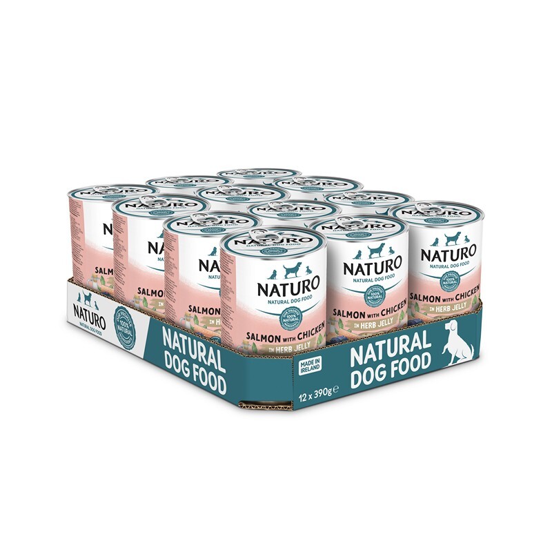 Naturo Adult Grain & Gluten Free Salmon 390g x 12 Click & Collect - Image 2