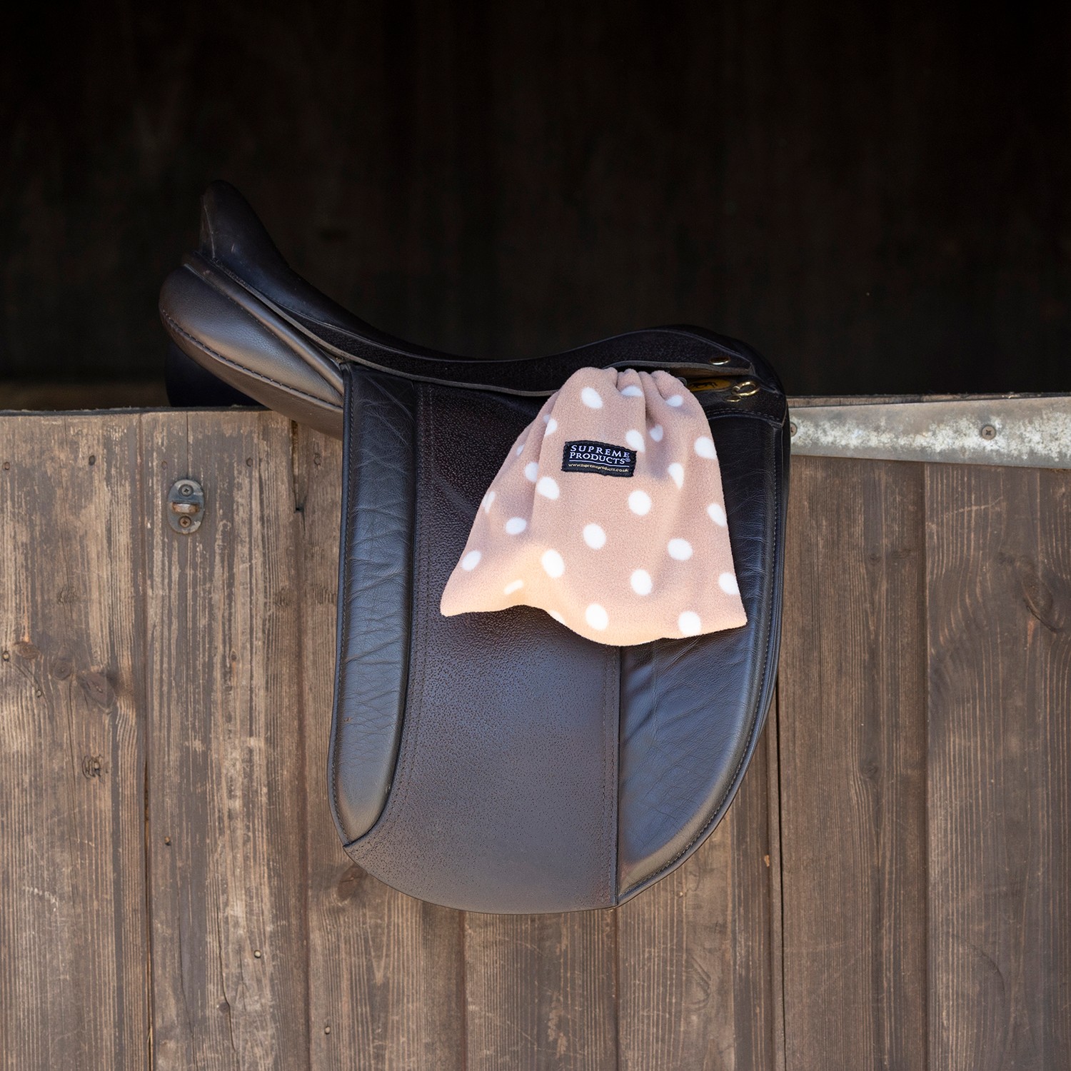 Dotty Fleece Stirrup Covers by Supreme Products - Image 2