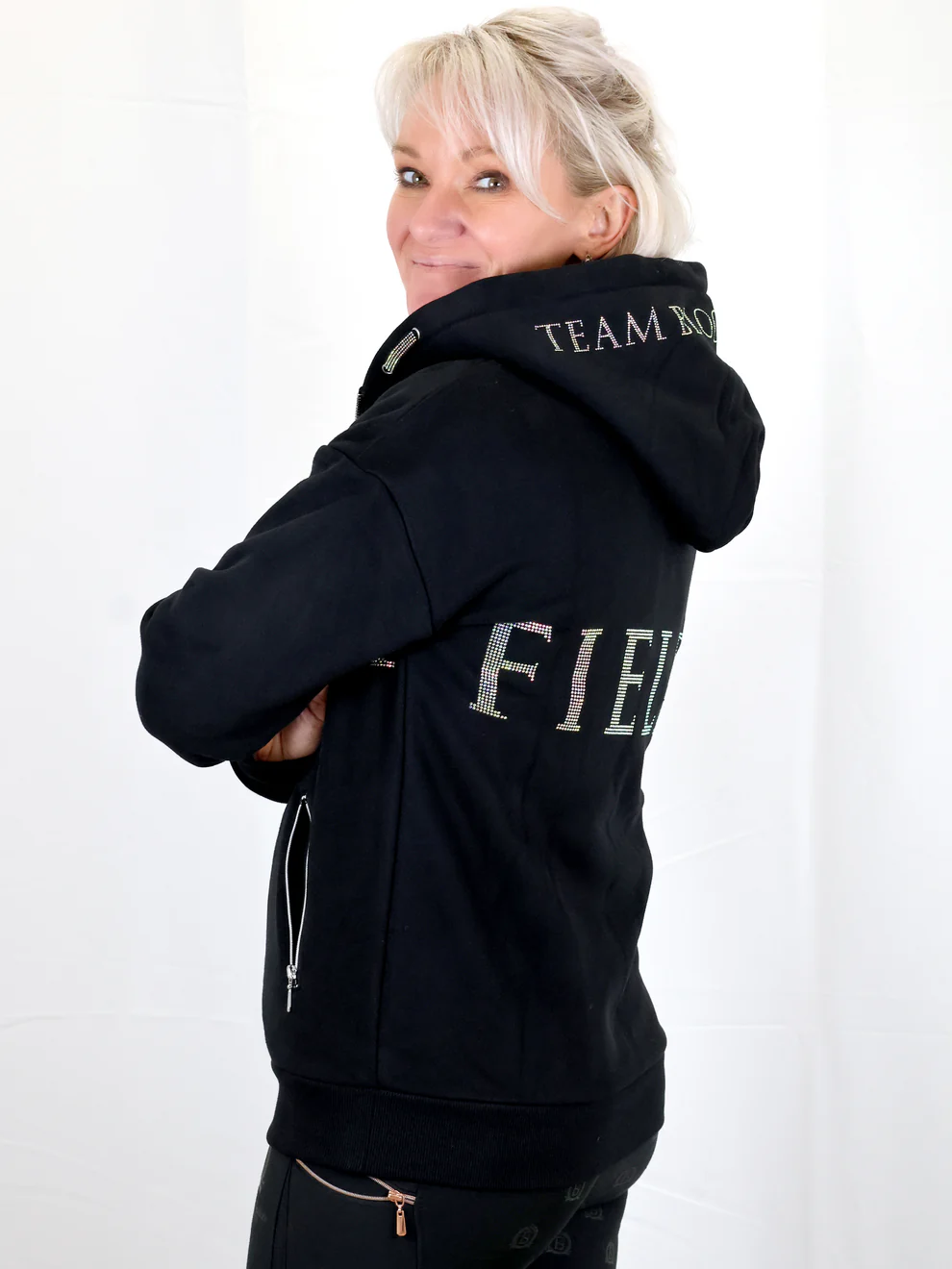 Luna Ladie's Rhinestone Hoodie by Team Bloomfields - Image 2